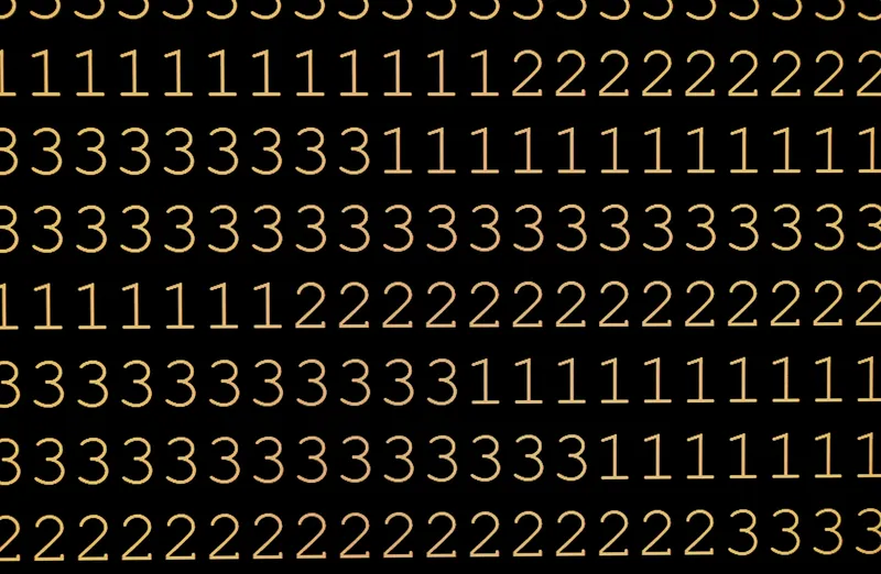 数字のシーケンスパターン — 短期記憶の容量限界